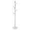 Modern Freestanding Coat Hanger Rack with 8 Hooks and Stainless-Steel Rod with Marble Base